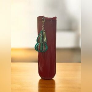Starbucks NWT Bright Pink 16oz Tumbler with Keychain Accessory 2024